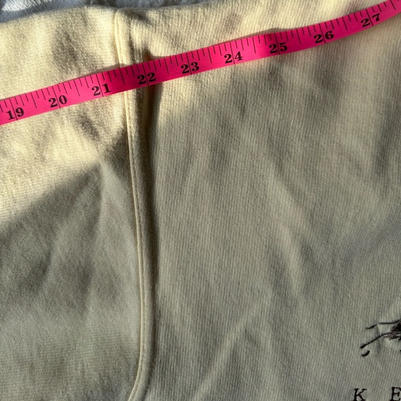 Vintage Keeneland Horse Racing Fleece Pullover Womens Small Yellow Long Sleeve - Picture 6 of 10
